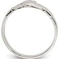 thumbnail image 2 of Sterling Silver Claddagh Ring (Size 6) Made In India qr960-6, 2 of 5