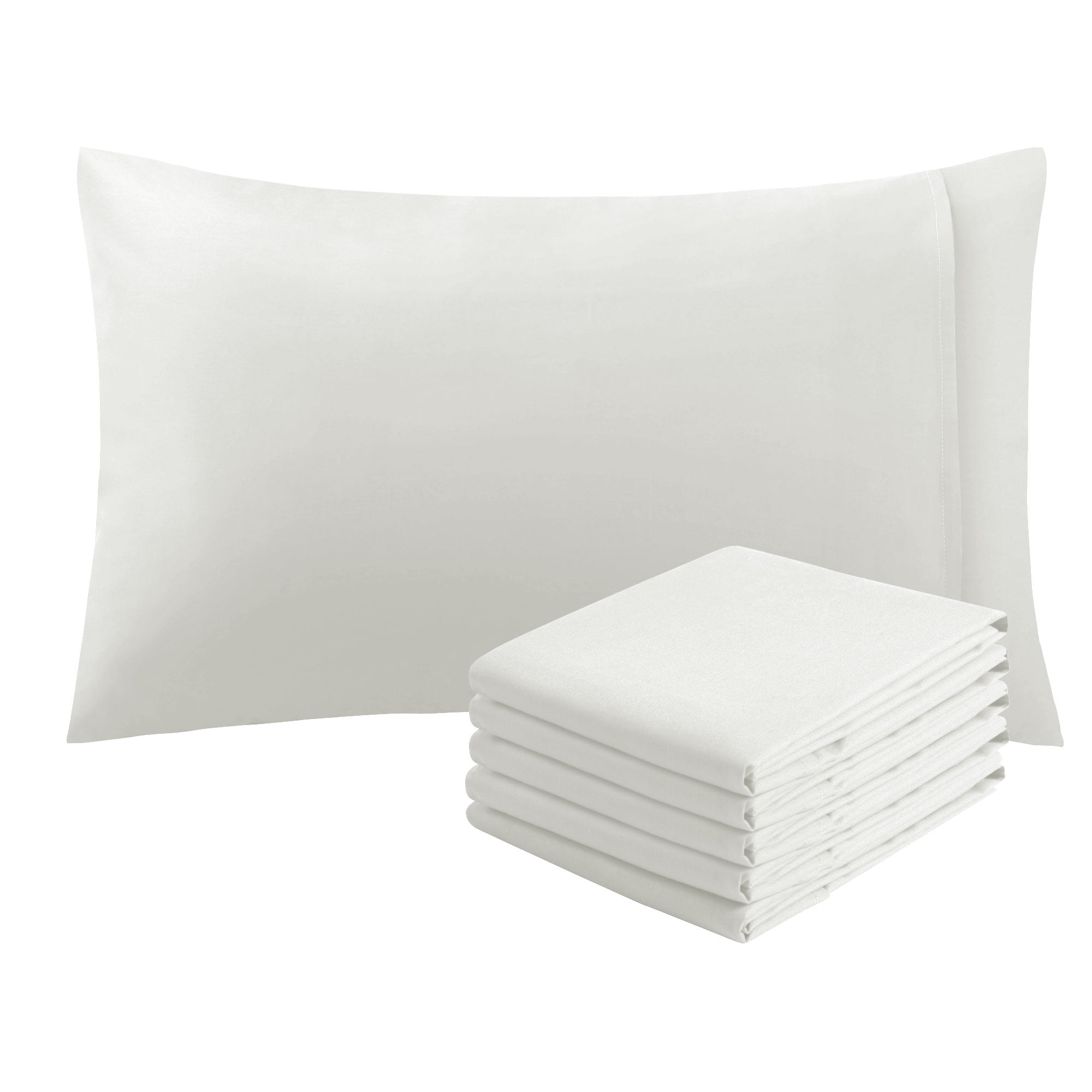55 new white standard 20''x32'' size hotel pillow cases covers t-180 wholesale!! 