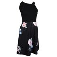 thumbnail image 1 of Milaget Robe de Plage à Fleurs pour Femme, Mode, Soirée, Bal, Formelle, Bleu G, 1 of 9