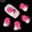TN181-Flesh Pink, variant on Grofry Nail Art Stickers 10 Pack 3D Rose Flower Nail Art Stickers Tips Studs Rhinestone Nail Decoration Jewelry