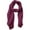 Purple, variant on YOUSNH Women Solid Crinkle Vintage Soft Scarf with Fringed Long Edges Scarves Winter Scarf for Women Red One Size