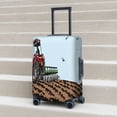 thumbnail image 6 of Lsque Tractor plowing a field Printed Luggage Cover, Travel Luggage Protector,Scratch and Dirt Resistant, Fits 18-32 Inch Luggage-X-Large, 6 of 7