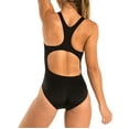 thumbnail image 3 of Dolfin Women's Athletic One-Piece Swimsuit Partial Liner, Black, S (Women, Juniors, Female), 3 of 6