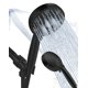 thumbnail image 1 of Alcachofa de ducha BOWGER de alta presión con dispositivo portátil de 7 modos, color negro mate, 1 of 7