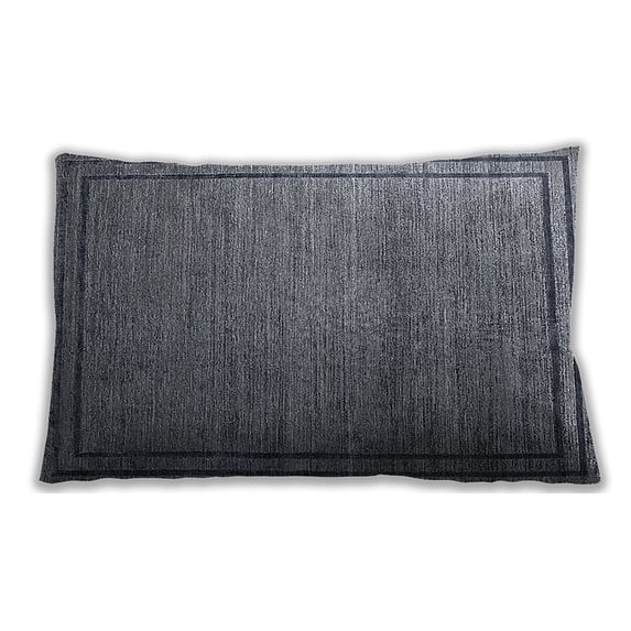 Ahgly Company Outdoor Rectangular Mid-Century Modern Lumbar Throw Pillow, 13 inch by 19 inch