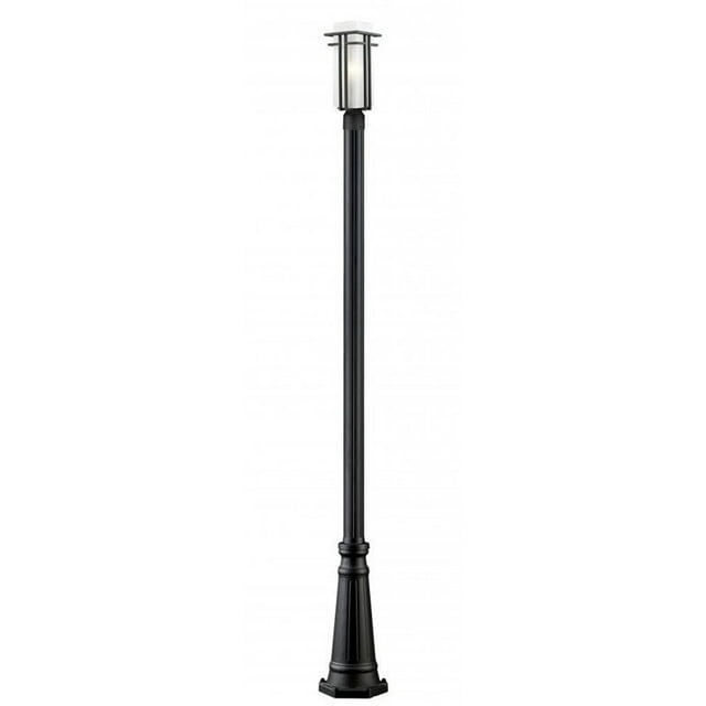 Z-Lite Abbey 1 Light Outdoor Post Light in Black