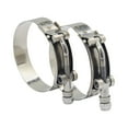 thumbnail image 2 of 3.25" T-Bolt Hose Clamp - Working Range 78mm - 86mm for 3.25" Hose D, Stainless Steel Bolt, Stainless Steel Band Floating Bridge and Nylon Insert Locknut (78mm - 86mm, 2 pack), 2 of 7