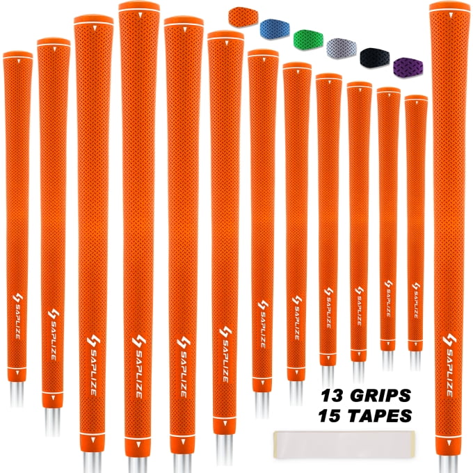 SAPLIZE Golf Grips 13 Pack Midsize Including FREE 15 Tapes, Rubber Golf