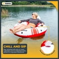 thumbnail image 4 of Open Box Swimline Super Chill Vinyl with Nylon Mesh Single Seat Pool Float, 4 of 7