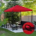 thumbnail image 5 of Yescom 117"x117" Gazebo Top Replacement for Smaller 10x10Ft 1-Tier Outdoor Patio Canopy Cover Party Yard Garden Red, 5 of 9