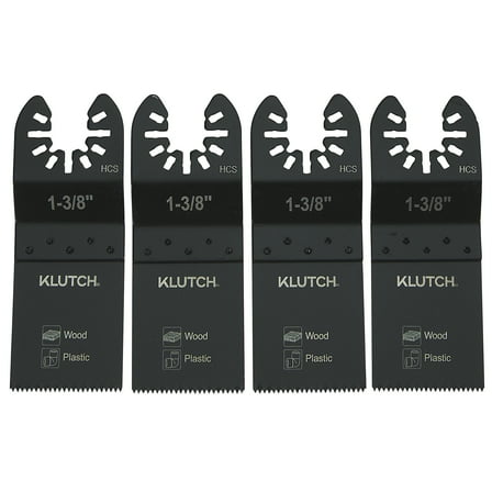 Klutch End-Cut Oscillating Saw Blades, 1/-3/8in., 4-Pc.