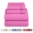 thumbnail image 1 of Nestl Juego de Sábanas Individual XL, 3 Piezas, Suave Al Instante, con Bolsillos Profundos, Ropa Cama para Dormitorios Universitarios, Orchid Purple, 1 of 9