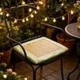 thumbnail image 7 of AYktou Mugwort Floss Cooling Rattan Chair Cushions, 16.1×16.1 Inch Summer Breathable Chair Mat Car Seat Cushion with Embroidered Edge Trimming, Non-Slip Comfortable Seat Pad for Dining Office Chairs, 7 of 7