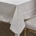 thumbnail image 2 of Simple&Opulence Premium 100% Linen Hemstitch Tablecloth-60 x 104 Inch Natural Linen, Natural Fabric, Rectangular Tablecloth for Indoor and Outdoor Use, 2 of 5