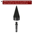 thumbnail image 5 of Uxcell 42mm Firewood Drill Bit Wood Log Splitter Drill, Square Hex Round Shank 4 Pack, 5 of 6