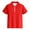 1-Red130, variant on Wxolcjlv Boys Summer Short Sleeve Polo Shirt Casual Quarter-Zip Solid Shirt, Sizes 3-14