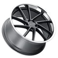 thumbnail image 2 of XO FLORENCE 22X10.5 5X112 20ET 71.5CB M-GUNMETAL W/ BRUSHED FACE & STAINLESS LIP WHEEL, 2 of 3