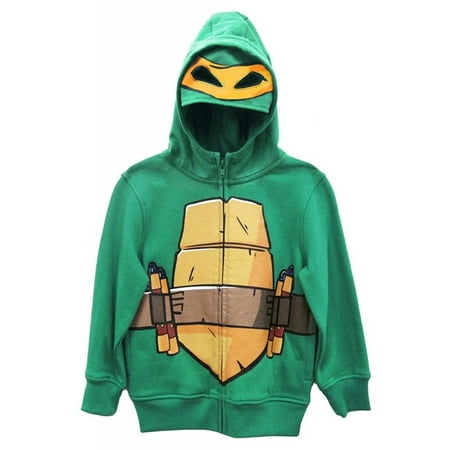 Teenage Mutant Ninja Turtles Michelangelo Boys Costume Zip Up Hoodie Sweatshirt