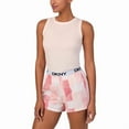 thumbnail image 2 of DKNY Women's 2 Piece Outfit Clothing Set - Tank Top & Short (Pearl Cream Pink Plaid Stripe Print, Small), 2 of 4