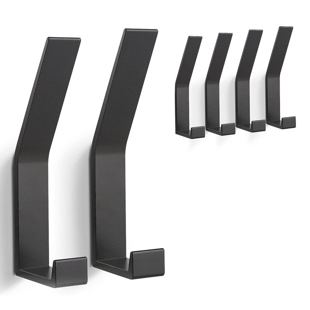 6 piezas ganchos para abrigos de pared, ganchos para abrigos de armario, gancho para toallas
