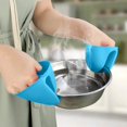 thumbnail image 2 of Elastic Gloves Late Gloves 100 Kitchen Gloves Medium Household Solid Color Silicone Hand Clips Microwave Scalding Gloves Protective Gloves Silicone Gloves Heat Insulation Gloves, 2 of 4