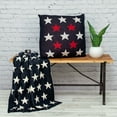 thumbnail image 5 of Parkland Collection 20x20" Stars Cotton Throw Pillow in Navy Blue/Red, 5 of 7