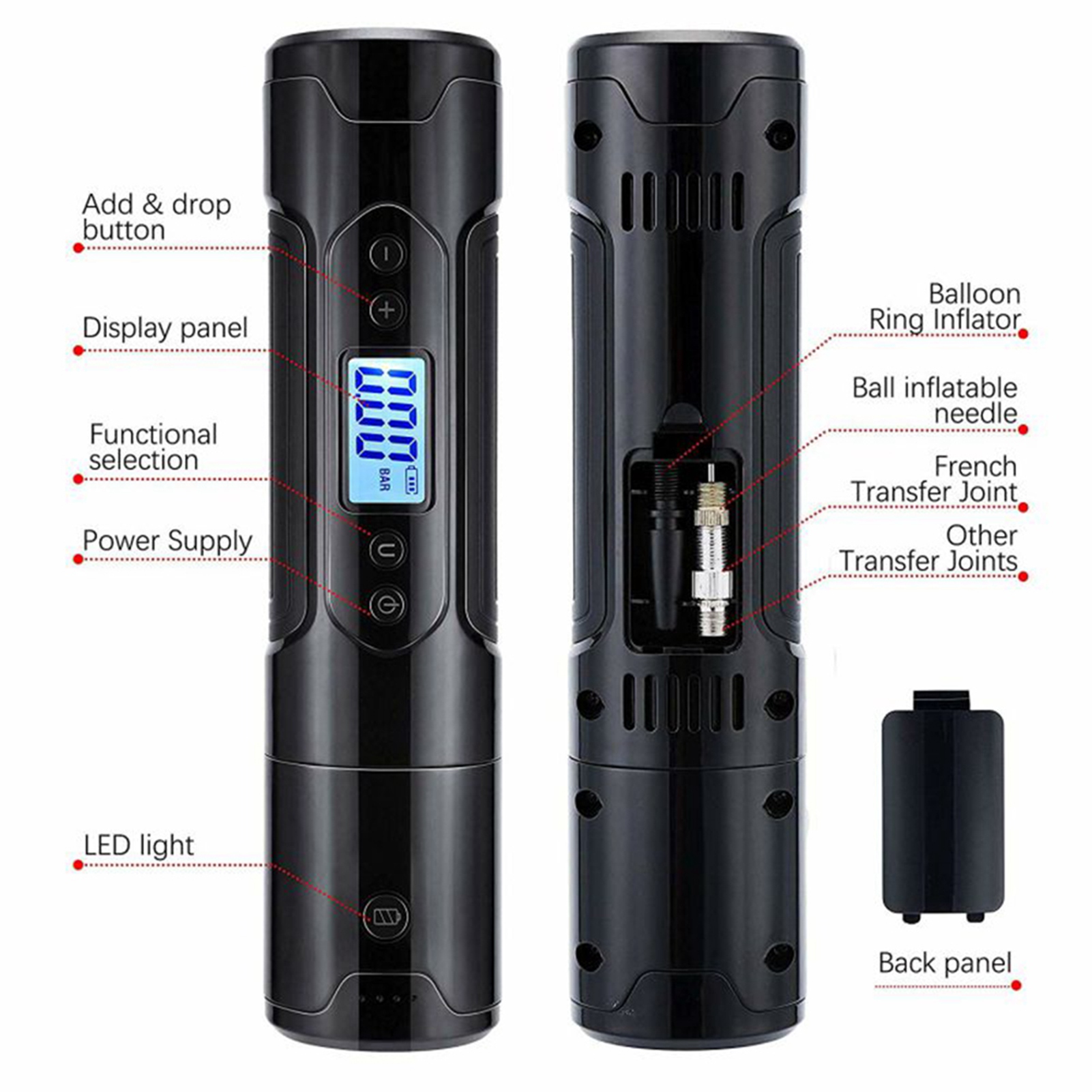 Mini Compresseur D'air 12V 300 PSI Pour Voiture - Neuf, Gonfleur De Pneu Portable