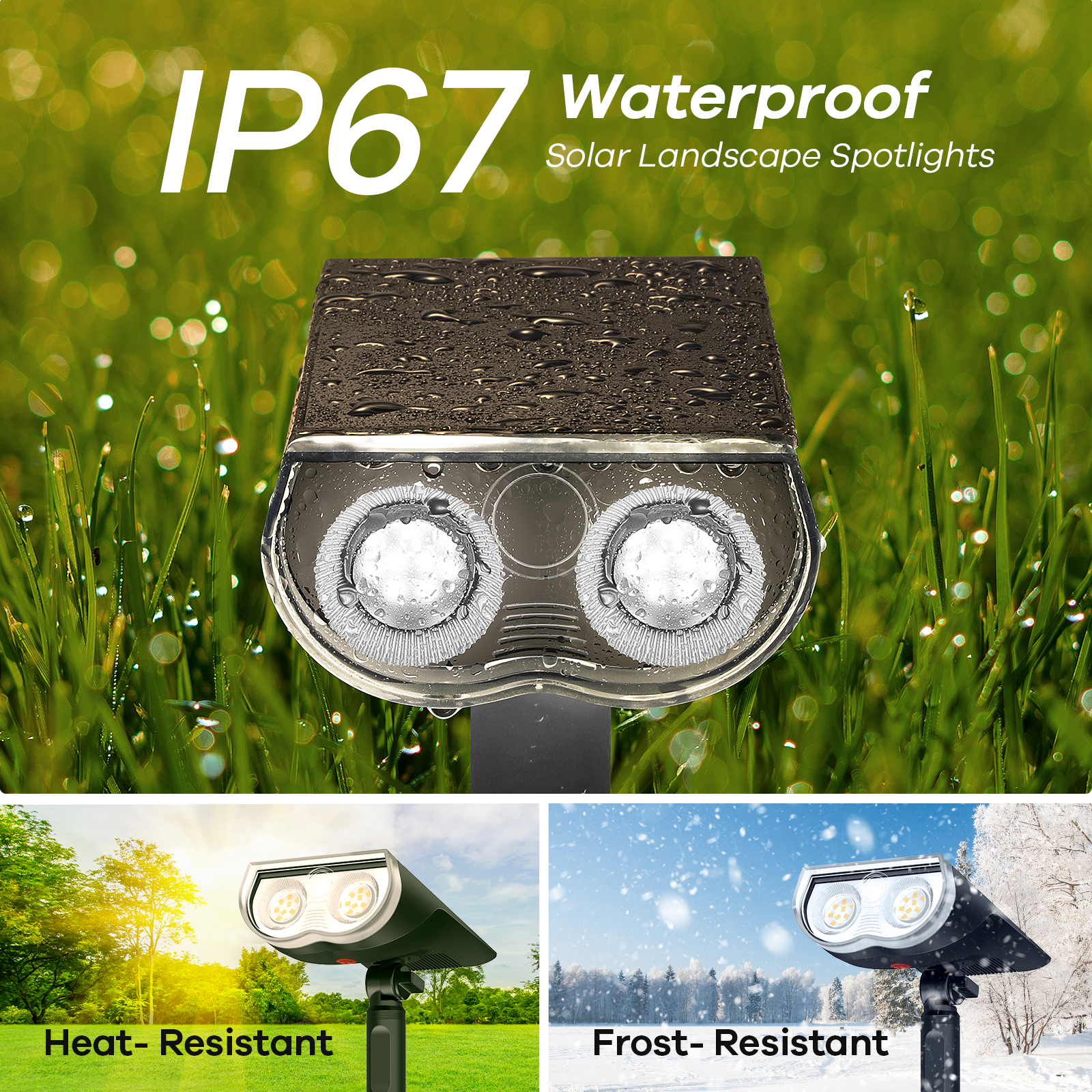 Linkind 4-Pack Solar Spot Lights 800LM, Daylight photo 6