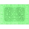 thumbnail image 1 of Ahgly Company Indoor Rectangle Oriental Emerald Green Traditional Area Rugs, 6' x 9', 1 of 4