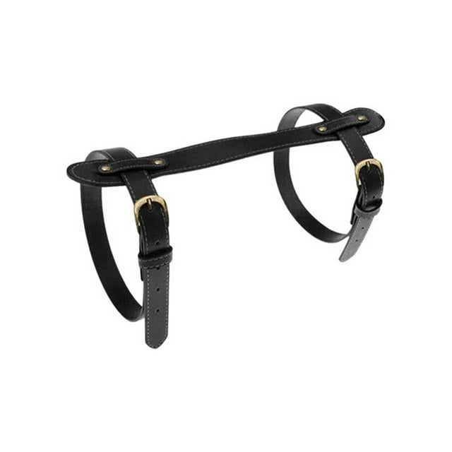 Advancent Correa para manta, transportador de cuero ajustable para exteriores, patio, parque, viaje, Camping, alfombra, correas, accesorios para Uniforme atlético Negro