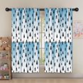 thumbnail image 5 of Bigfoot and Silhouette Blue Pattern Insulated Teens Curtains Set Of 2, Bedroom Essentials, Toddler Room Decor 52"x63", 5 of 5