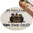 thumbnail image 2 of Round Rugs 3Ft, Halloween Round Area Rug Washable Indoor Throw Carpet, Pumpkins Spooky Spiders Candy Polka Dot Small Non Slip Circle Rug for Bedroom Living Room Home Decor Aesthetic, 2 of 8