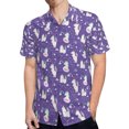 thumbnail image 4 of High Quality Hawaiian Shirts for Men Short Sleeve Aloha Beach Shirt Floral Summer Casual Button Down Shirts Blouses V3R3B4, 4 of 7