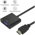 thumbnail image 2 of HDMI to VGA, Gold-Plated HDMI to VGA Adapter (Male to Female) for Computer, Desktop, Laptop, PC, Monitor, Projector, HDTV, Chromebook, Raspberry Pi, Roku, Xbox and More - Black, 2 of 10