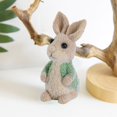 thumbnail image 4 of Fine Detail Rabbit Ornament Easter Bunny Ornament Cartoon Rabbit Statue for Happy Easter Home Party Decoration Handmade Resin Figure Eco-friendly Fun, 4 of 8