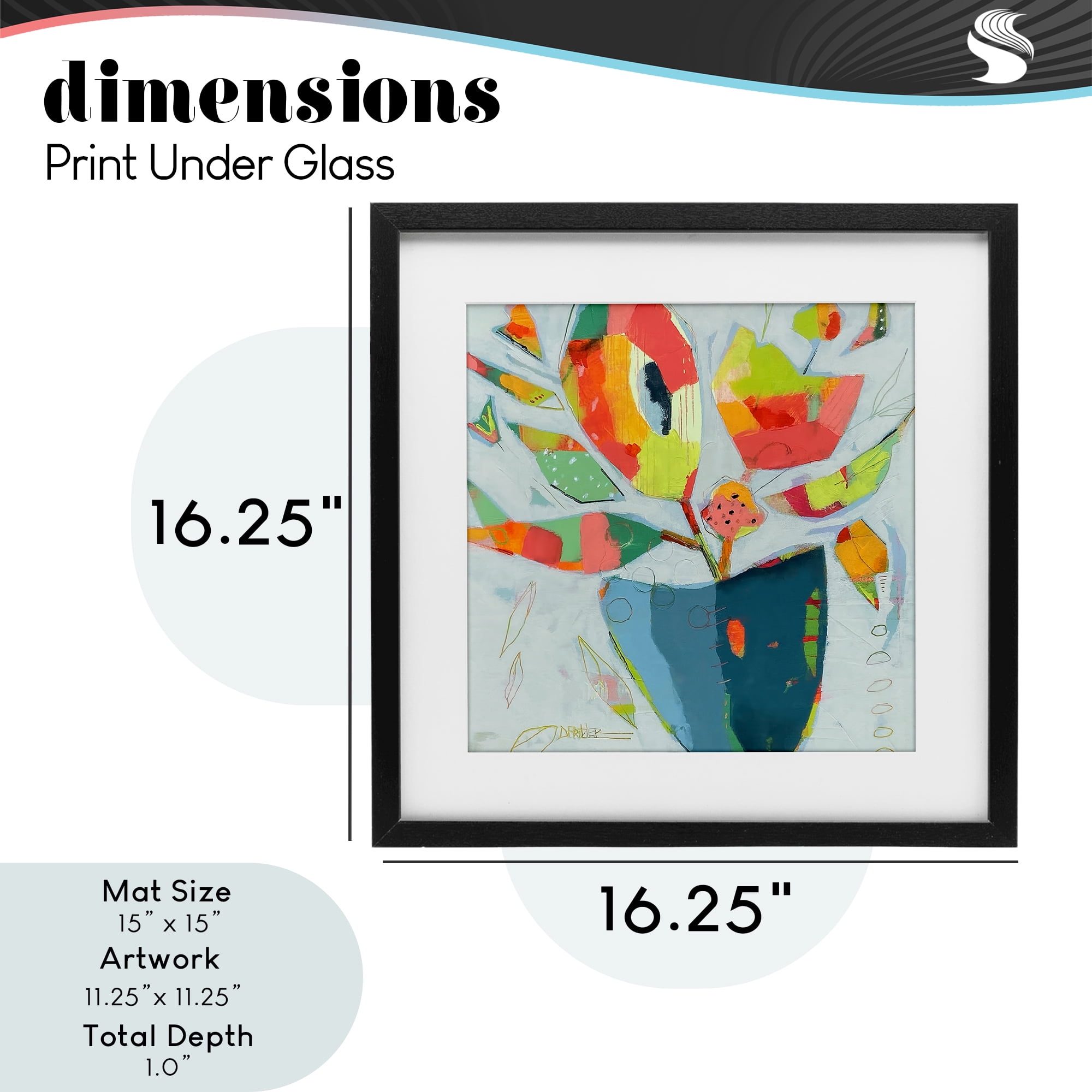 Getting My Groove On Black Framed Print Under Glass, design by Dianna Fritzler