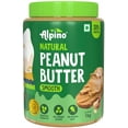 thumbnail image 1 of ALPINO Natural Peanut Butter Smooth| 30% Protein | Made with 100% Organic Roasted Peanuts | No Added Sugar and Salt | Peanut Butter Creamy (1 kg), 1 of 5
