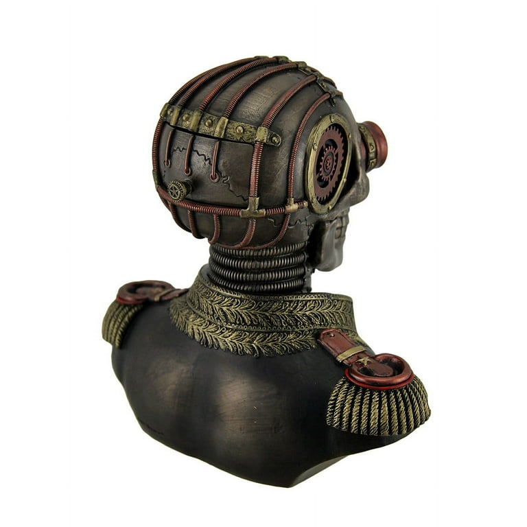 Steampunk Military Uniform Bust Stash Box Steampunk Military Uniform Bust Stash Box