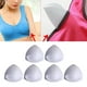 thumbnail image 5 of 3 pares de almohadillas triangulares para sujetador de mujer, insertos para copas de sujetador, esponja suave extraíble blanco, 5 of 6