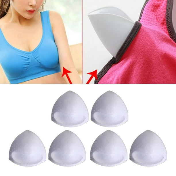 3 Pairs Triangle Bra Inserts Pads Removable Bra Cups Inserts Push