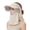 Beige, variant on Womens Wide Brim Sun Hat with Detachable Face Cover & Neck Flap Ponytail Outdoor UV Protection Visor Hat for Garden Fishing Hiking