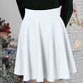 thumbnail image 2 of Tiqkatyck Skirts for Women, Women Fashion Casual Short Style Solid Half Skirt Anti Glare Sun Skirt Pleated Skirt Long Skirt White, 2 of 5