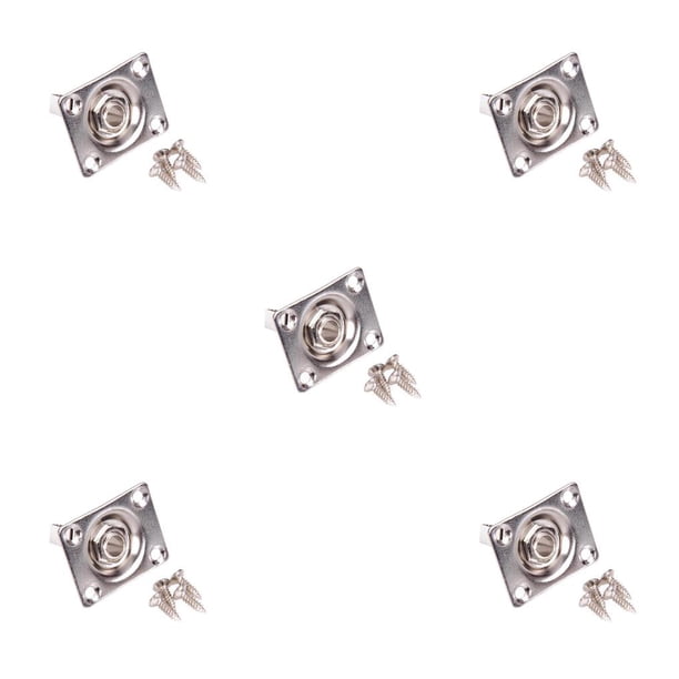 Soidarity Panel de toma de Audio para guitarra eléctrica Gibson TL, 1/4 , 6,35mm, montaje de conector de Audio cuadrado Type2 NO2 Soidarity CBP097347