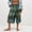 Green, variant on Women's Palazzo Pants Pocket Retro Plaid Wide Leg Loose Casual Long Trousers Pants for Women Green L
