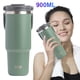 thumbnail image 1 of 900 Ml Con Pajita Y Acero Inoxidable para Campamento Fitness, 1 of 9