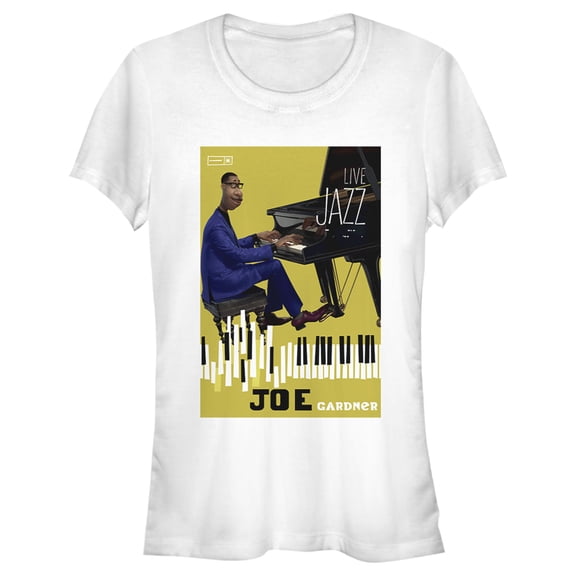 Junior's Soul Joe Jazz Piano Graphic Tee White X Large