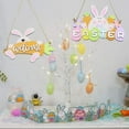 thumbnail image 6 of Xmarks Happy Easter Decorations Wooden Table Sign Spring Tabletop Centerpiece Signs Egg Hunt Ornaments Easter Holiday Party Decor, 6 of 6