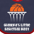 thumbnail image 4 of Inktastic Grandpas Little Basketball Buddy Boys Boys Baby Bib, 4 of 4