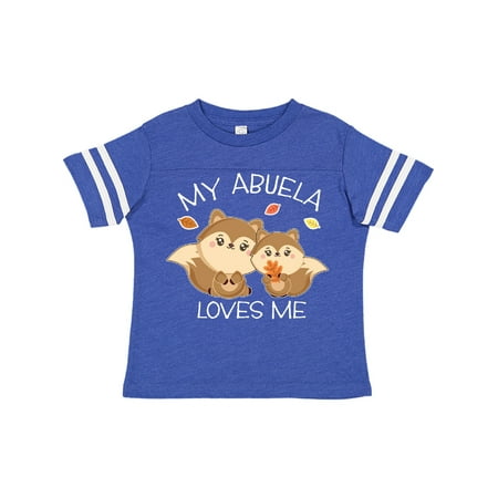 

Inktastic My Abuela Loves Me with Cute Squirrels in Autumn Gift Toddler Boy or Toddler Girl T-Shirt