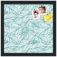 thumbnail image 2 of PinPix 15x15 Custom Cork Bulletin Board White Aqua Poster Board Has a Fabric Style Canvas Finish, Framed in White Aqua, by ArtToFrames (PinPix-1876), 2 of 5